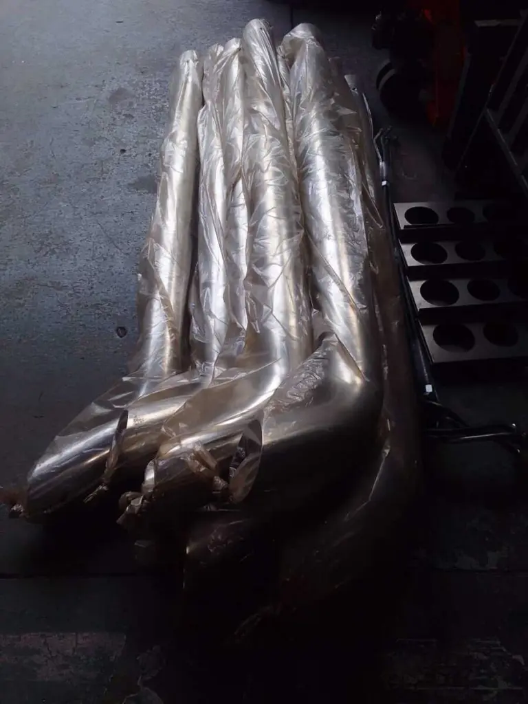 127 mm chrome muffler stacks